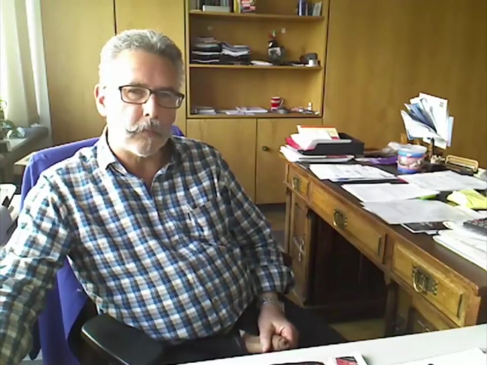 Step dad needed release at the office