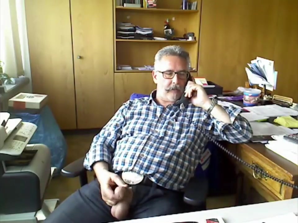Step dad needed release at the office