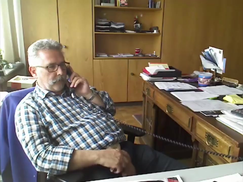 Step dad needed release at the office