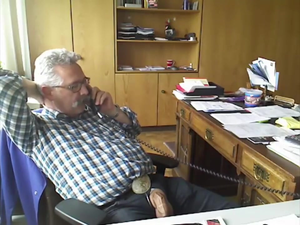 Step dad needed release at the office