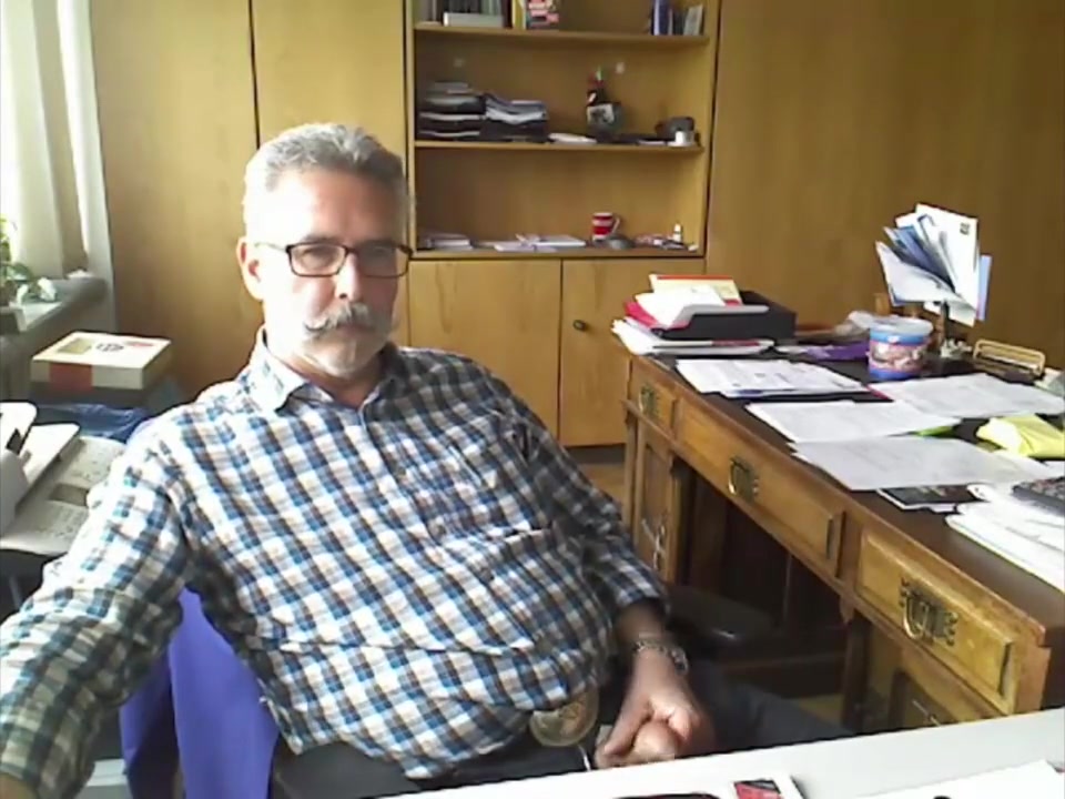 Step dad needed release at the office