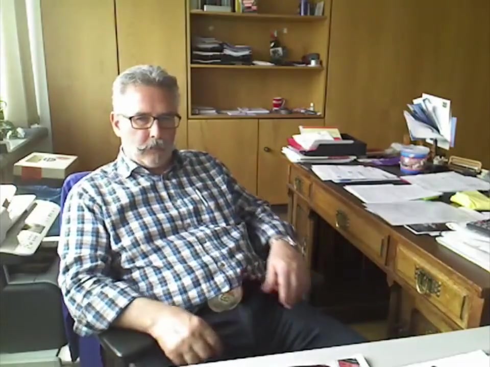 Step dad needed release at the office