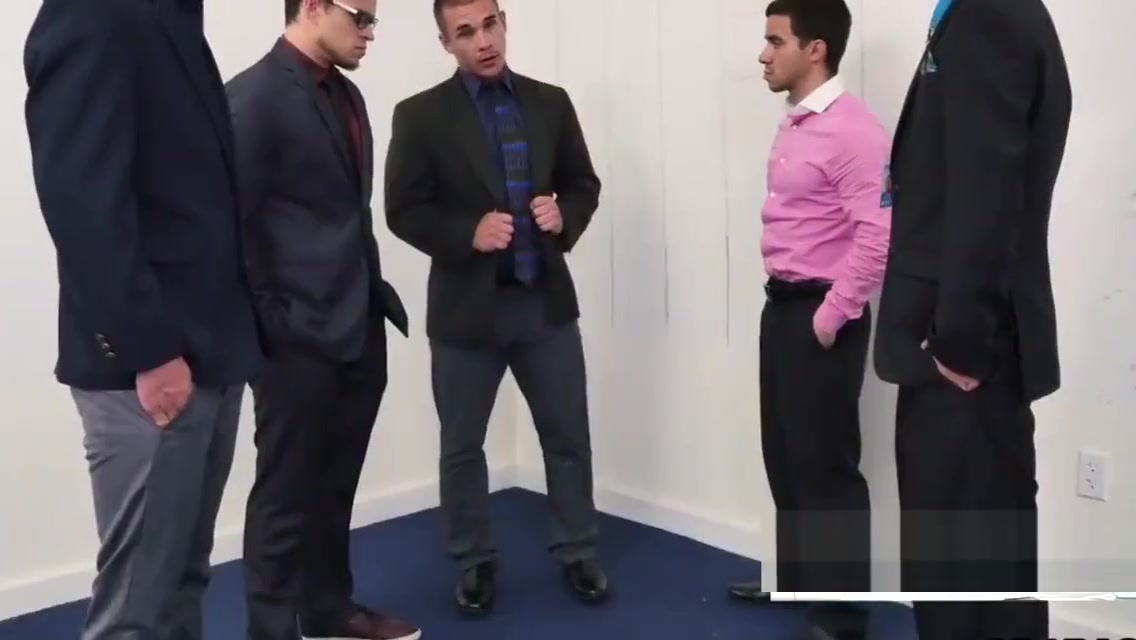 Nerdy Ass grabber takes 2 bears in the office