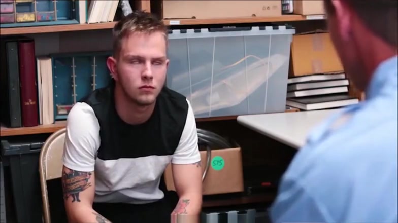 Blonde Straight Twink Boy Caught And Fucked By Jock Officer