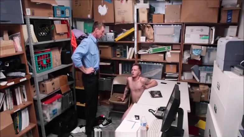 Blonde Straight Twink Boy Caught And Fucked By Jock Officer