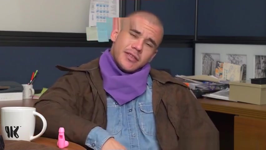 Doggystyled stud plowed by office hunks