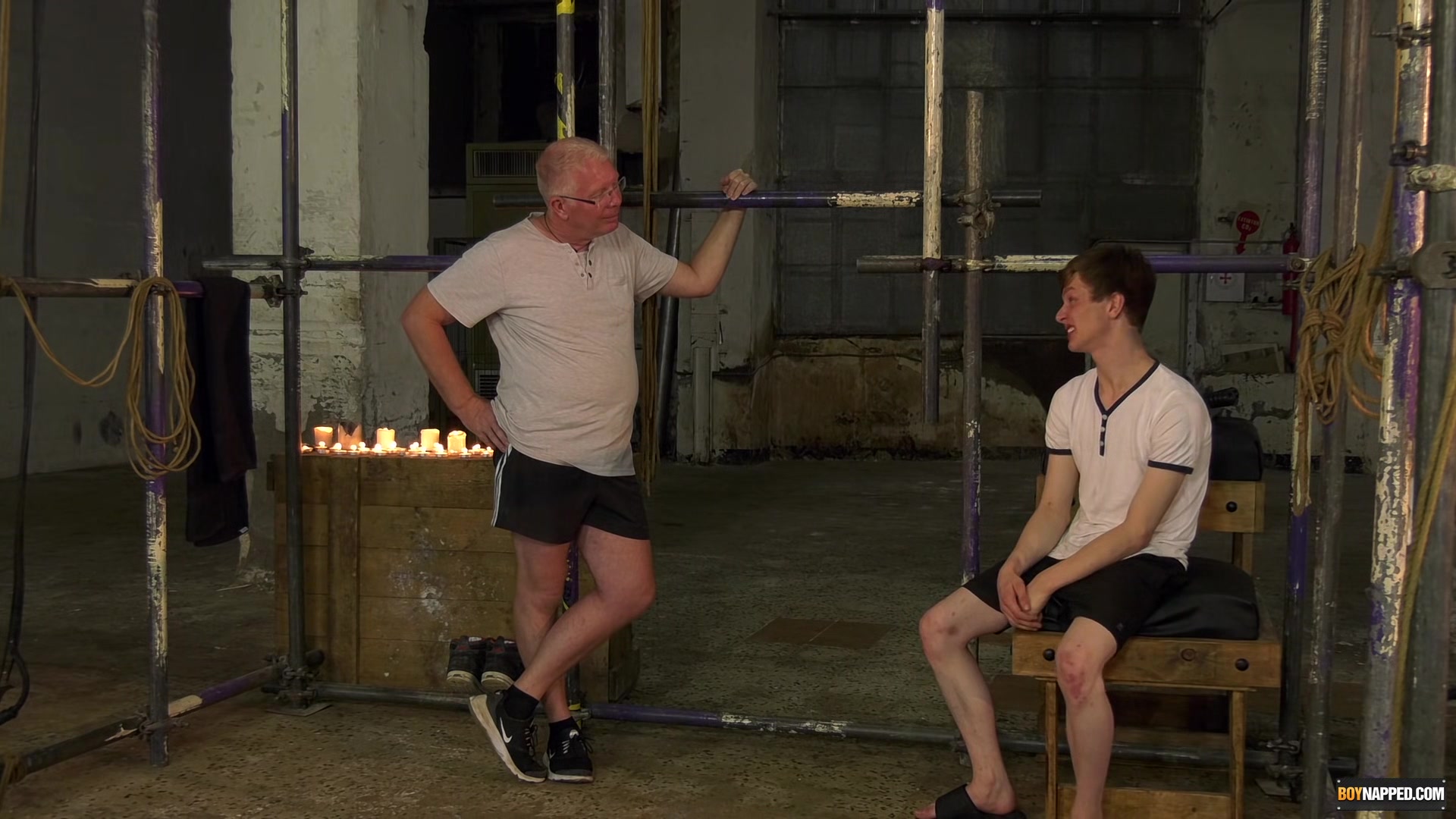 Nubile Alex Faux wanked off until cumming by Master