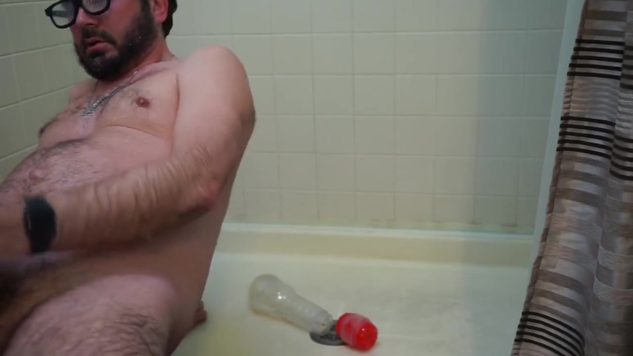 Fleshlight Jackoff Fun with Cum Shot in the Shower