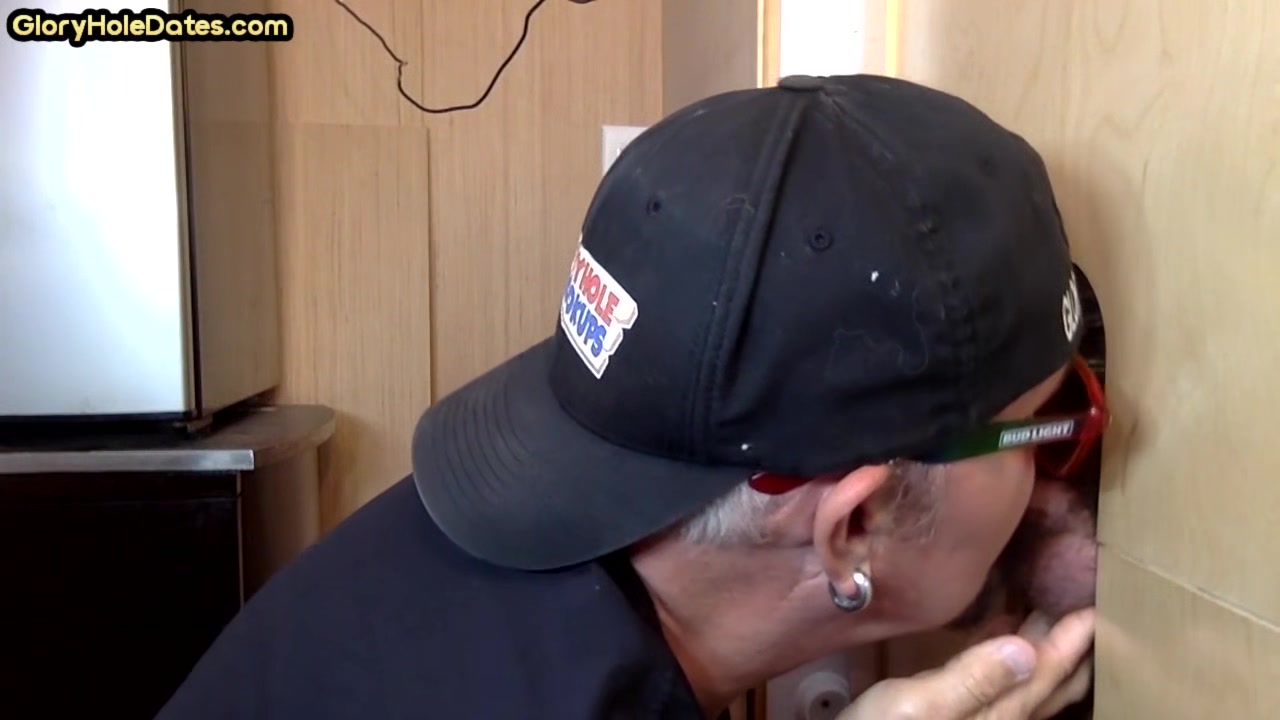 Gloryhole amateur DILF gets fucked in asshole after BJ