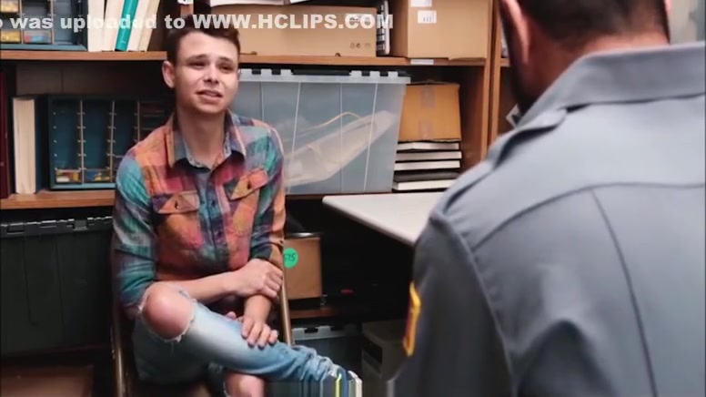 Young Twink Shoplifter Boy Caught And Fucked By Bear Officer