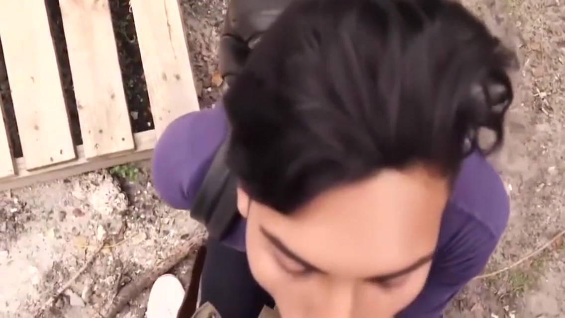 Straight latino twink barebacked outdoor in paid to gay POV
