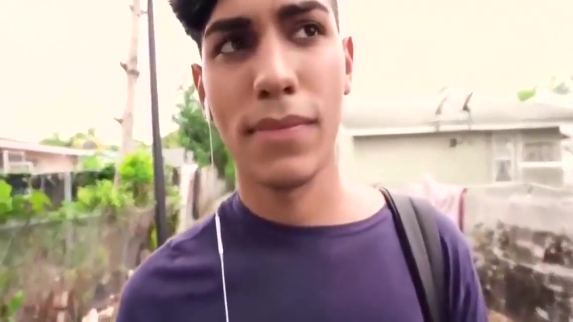 Straight latino twink barebacked outdoor in paid to gay POV