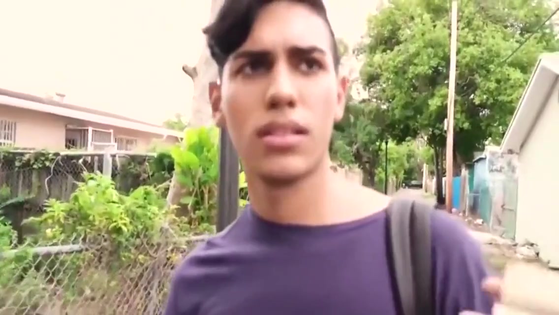 Straight latino twink barebacked outdoor in paid to gay POV