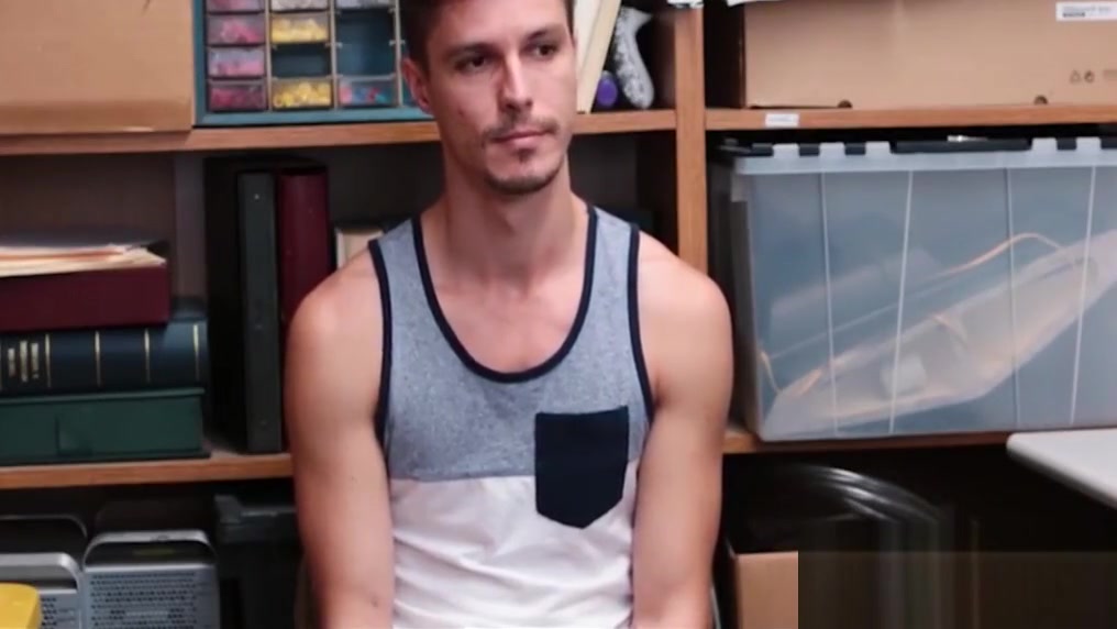 Straight Twink Shoplifter Caught Stealing Watch Fucked Hard By Gay Jock Security Officer