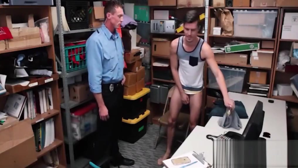 Straight Twink Shoplifter Caught Stealing Watch Fucked Hard By Gay Jock Security Officer