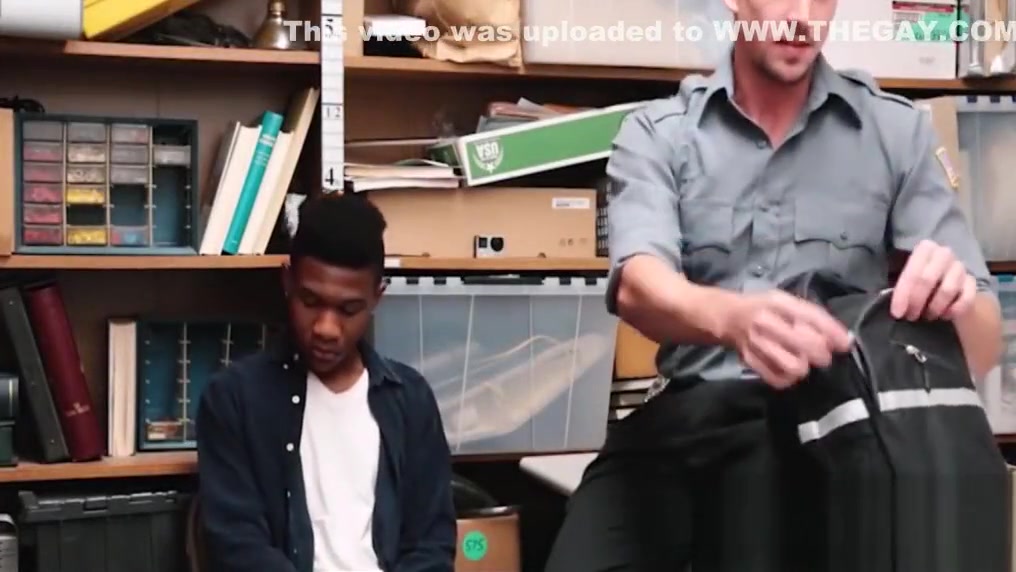 Young Black Straight Boy Caught Shoplifting A Book And Fucked By White Gay Security Officer