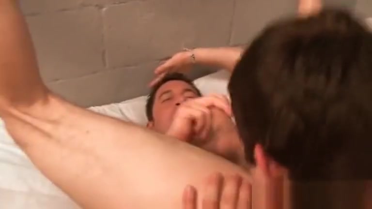 Hot gay threesome action in the office