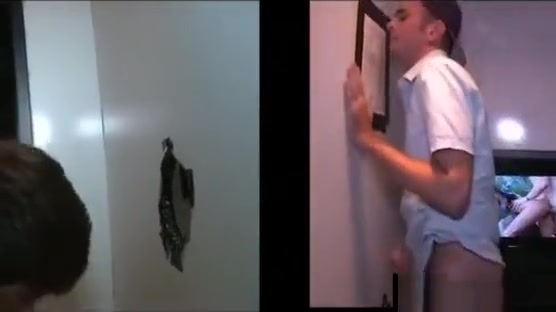Gay gloryhole for straight guy who think they get normal blowjob