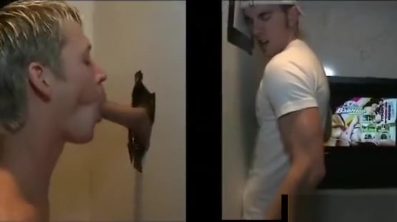 Gay sucks straight guy in gloryhole