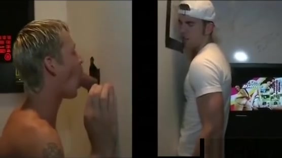 Gay sucks straight guy in gloryhole