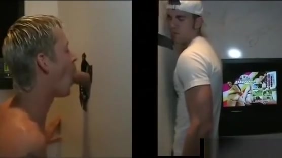Gay sucks straight guy in gloryhole