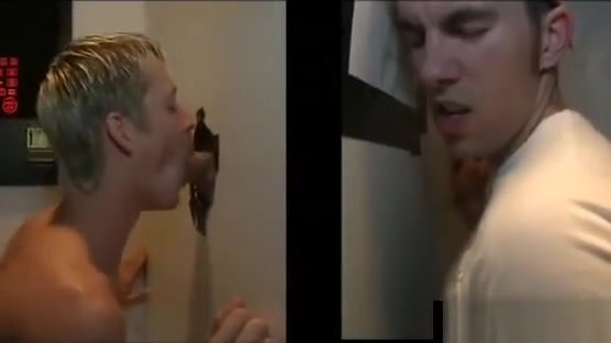 Gay sucks straight guy in gloryhole