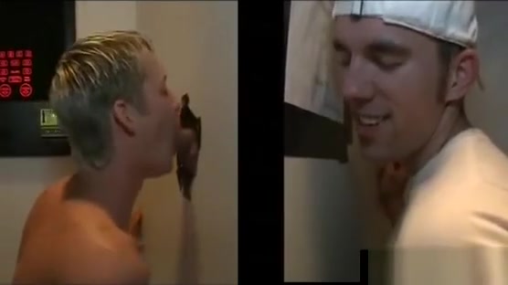 Gay sucks straight guy in gloryhole
