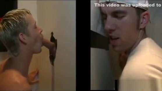 Gay sucks straight guy in gloryhole