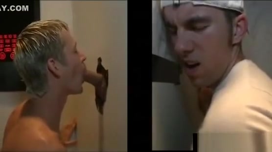 Gay sucks straight guy in gloryhole
