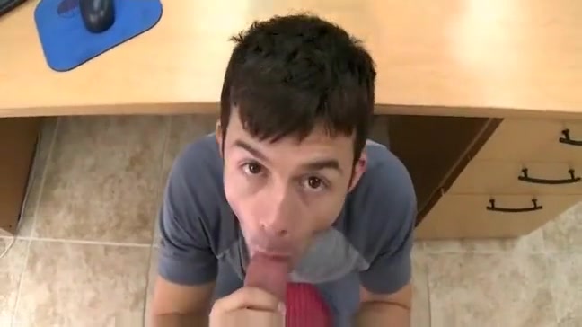 amateur gay blowjob at office
