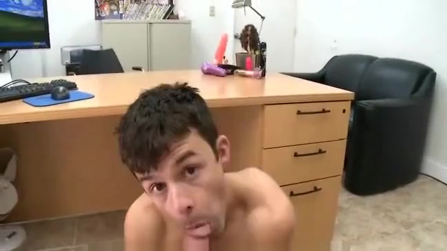 amateur gay blowjob at office
