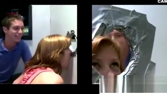 Gay straight gloryhole blowjob