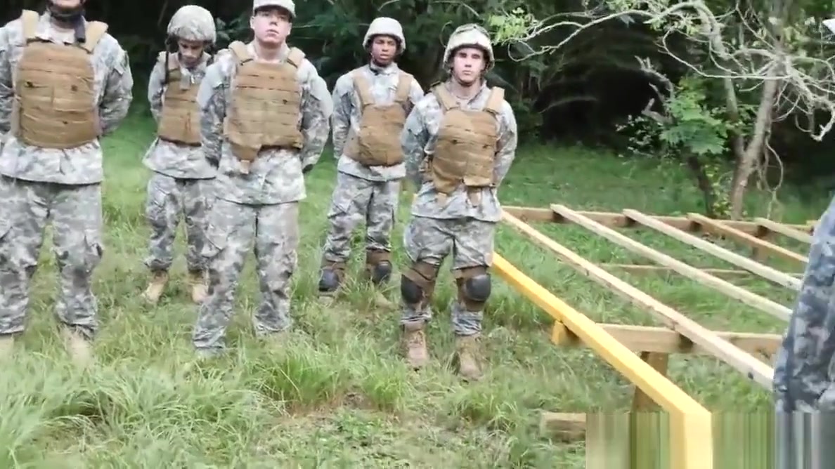 Uniformed military hunks plowing ass outdoors
