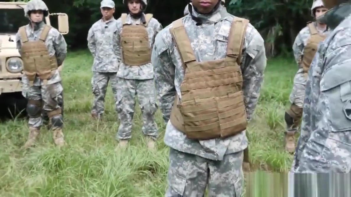 Uniformed military hunks plowing ass outdoors