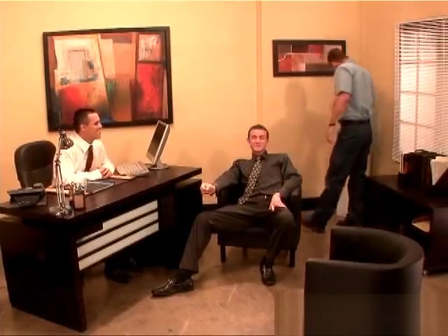 Hot gay office threesome 3 by HardOnJob
