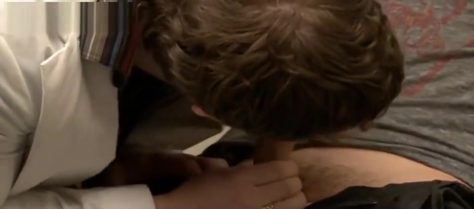 Horny gay doctor sucking a dick