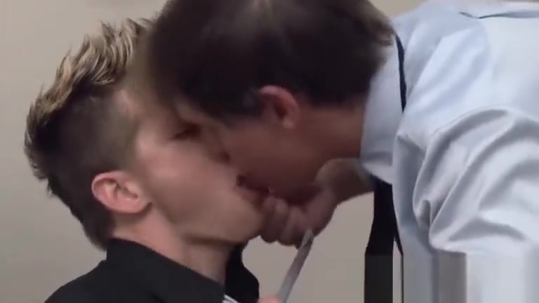 Brad fucking and wanking in the office
