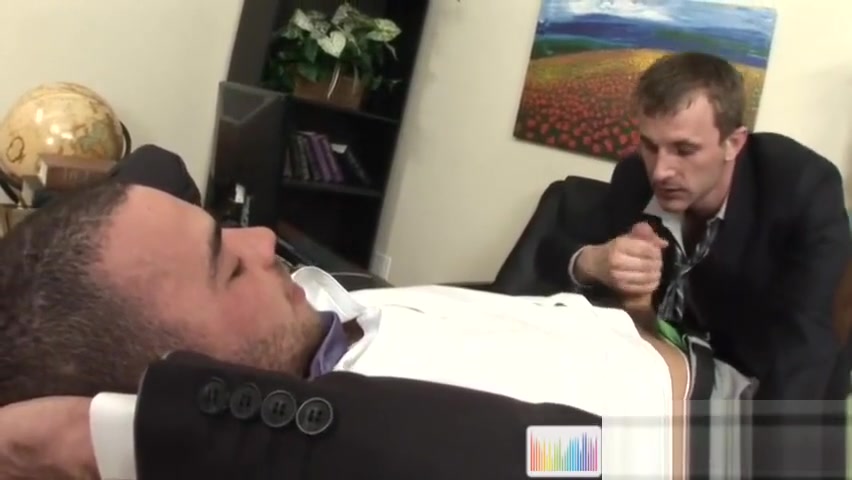 Sexy gay blowjobs at the office