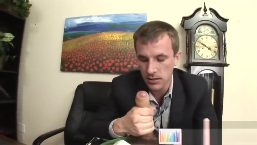 Sexy gay blowjobs at the office