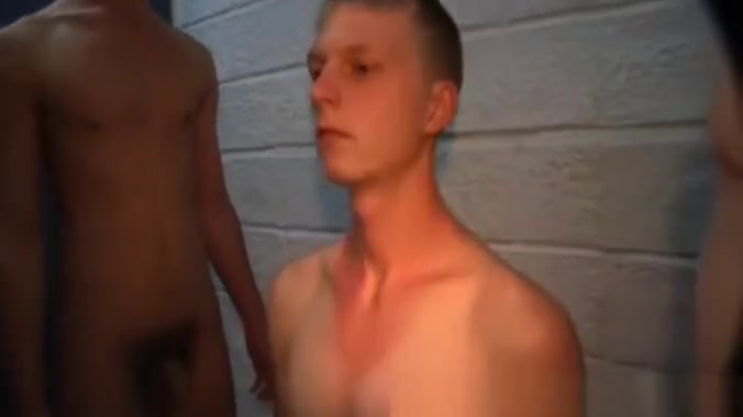 Freshmen gay students 18+ give blowjob in college bathroom