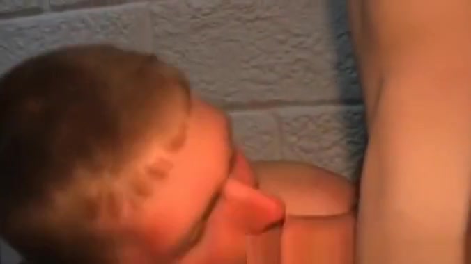 Freshmen gay students 18+ give blowjob in college bathroom
