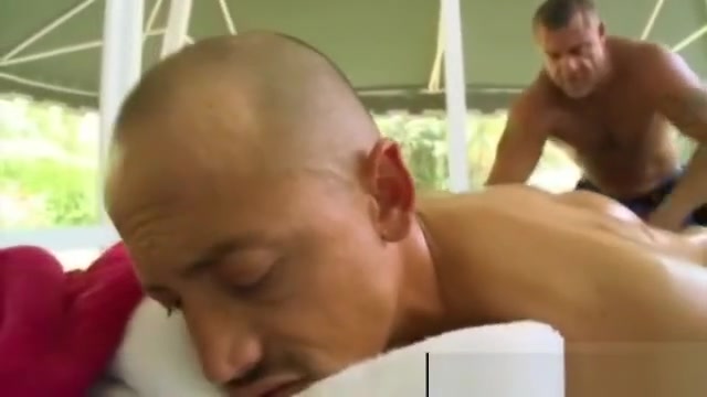 Rimming massage for straight guy