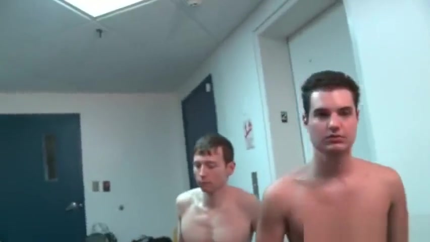 Two straight guys getting gay hazed under shower