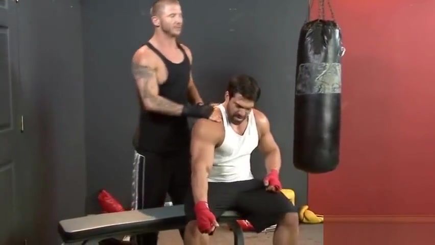 Guy gives his trained nice massage