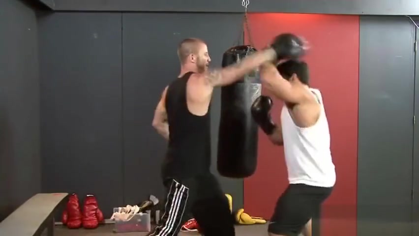 Guy gives his trained nice massage