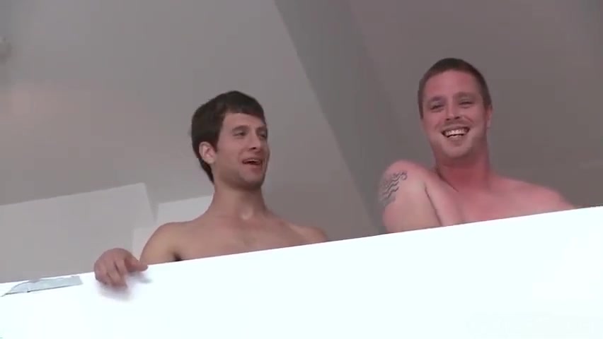 Hot gay threesome under shower