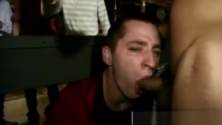 Freshmen sucking cock