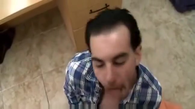 Kinky POV gay blowjob with slutty boy