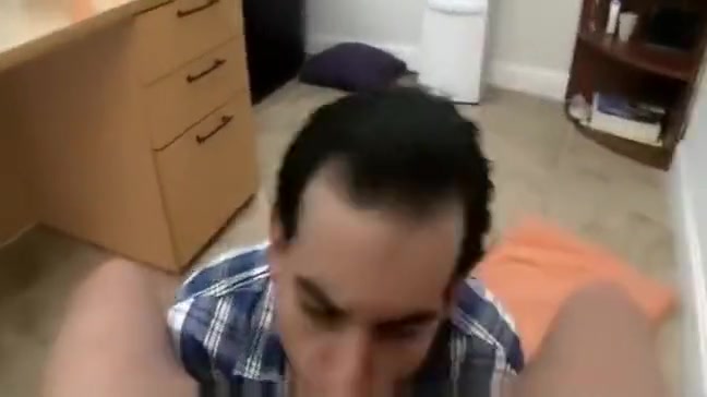 Kinky POV gay blowjob with slutty boy