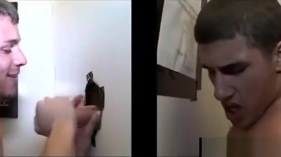 Tattoo guy sucked by gay boy in gloryhole